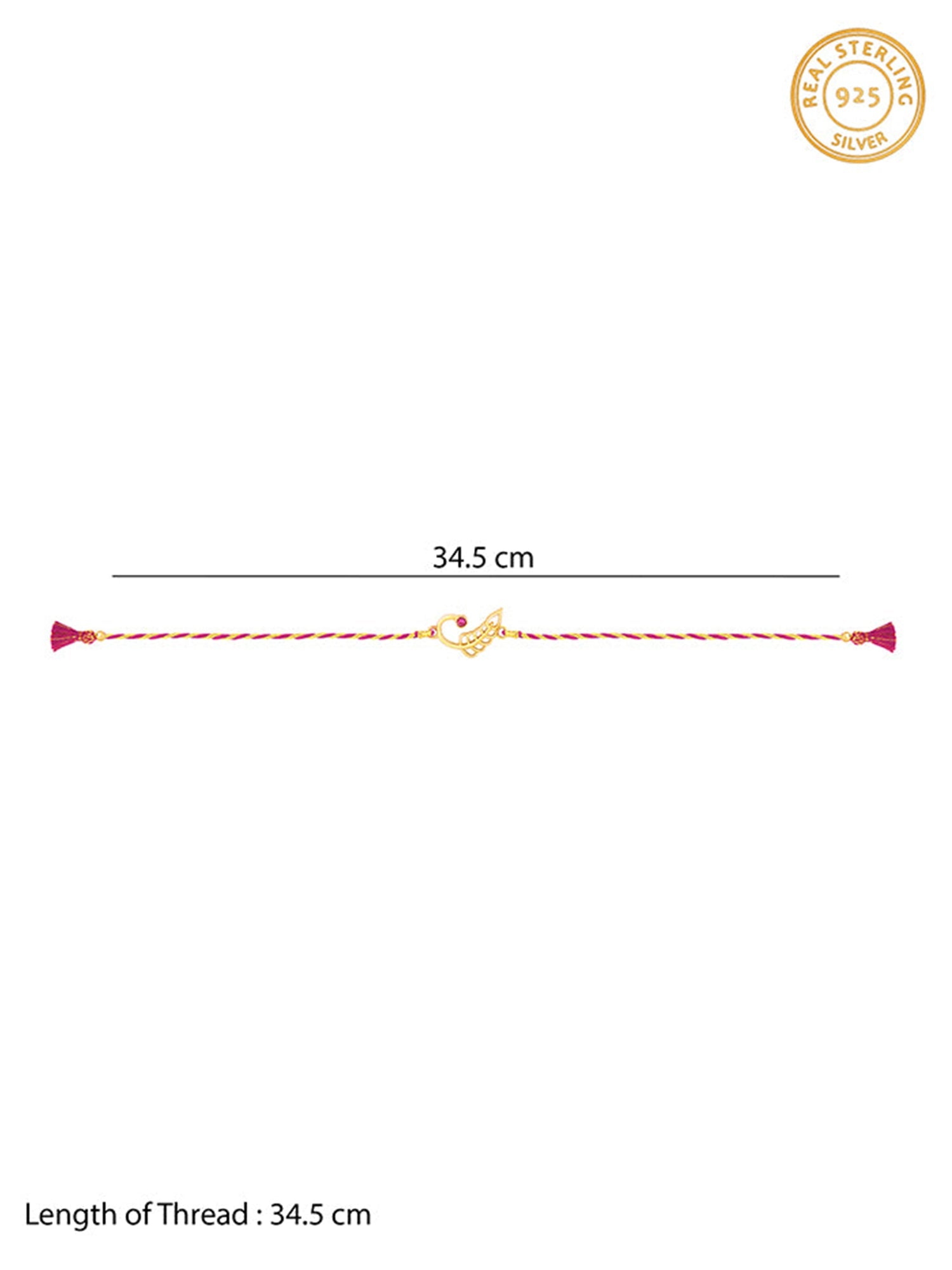 Golden New Leaf Rakhi