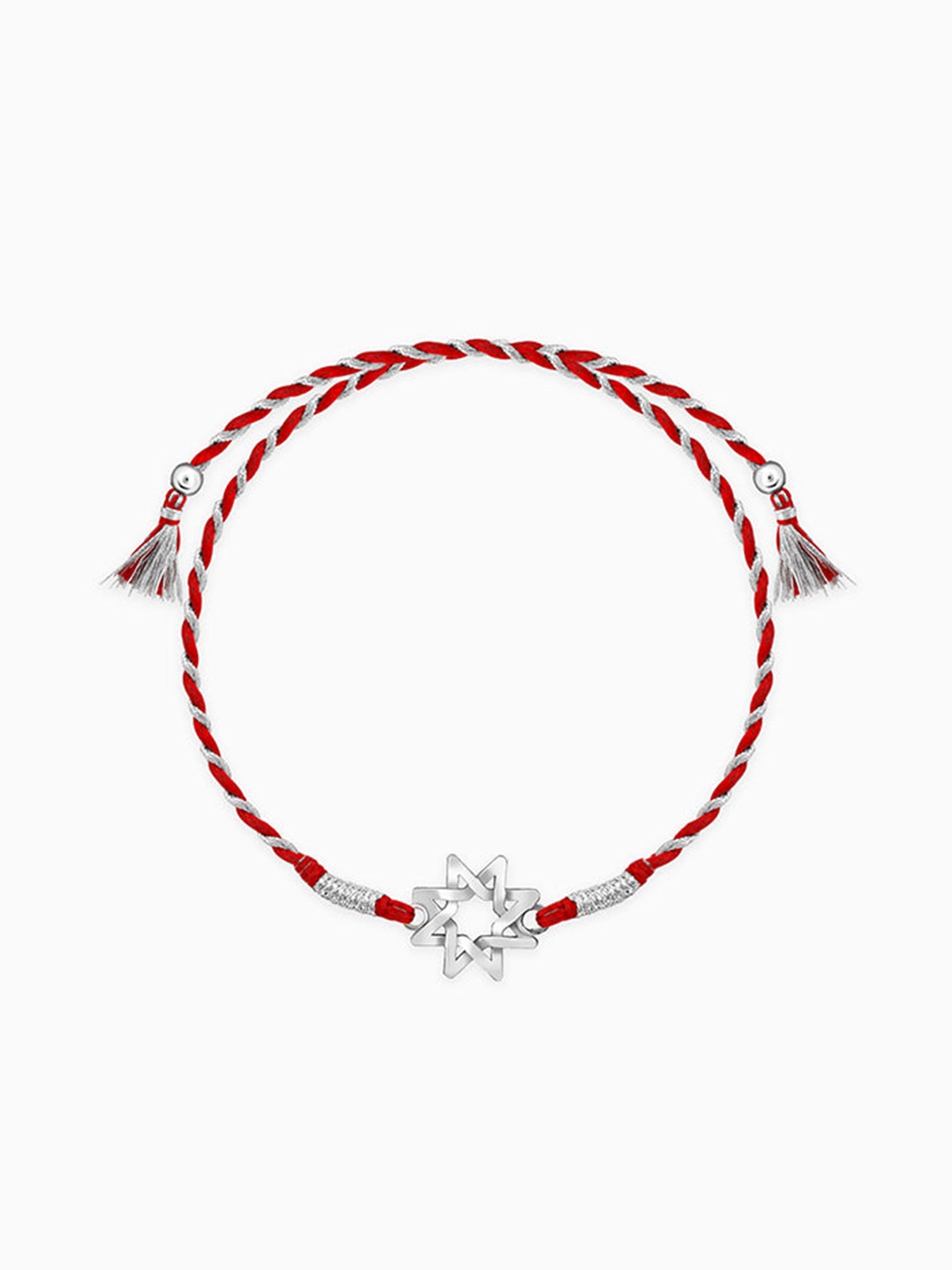 Silver Sparkling Star Rakhi