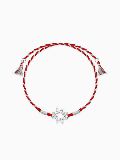 Silver Sparkling Star Rakhi
