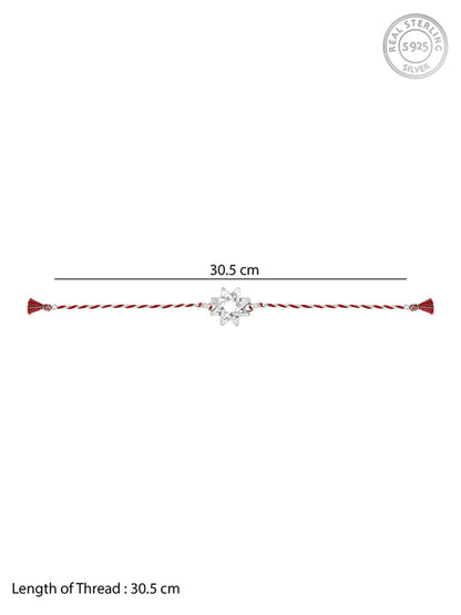 Silver Sparkling Star Rakhi