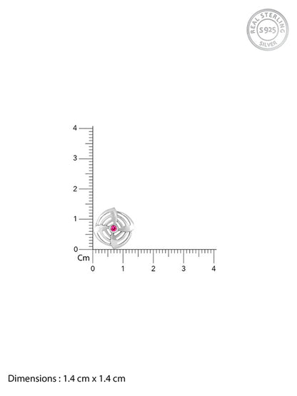 Silver Elegant Circle Rakhi