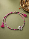 Silver Elegant Circle Rakhi
