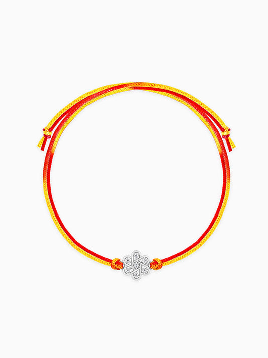 Silver Flowery Rakhi