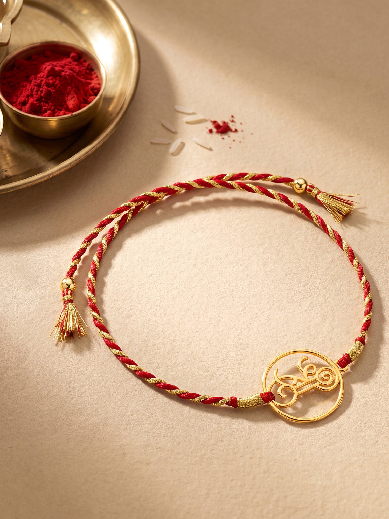Golden Divine Shree Rakhi