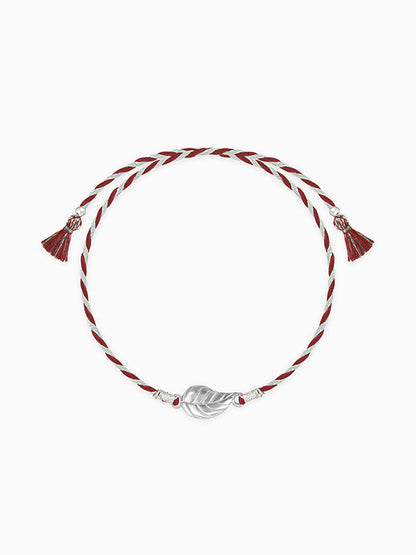 Silver Leafy Rakhi