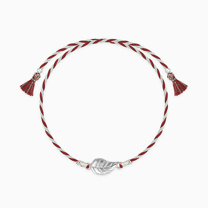 Silver Leafy Rakhi