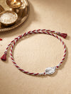 Silver Leafy Rakhi