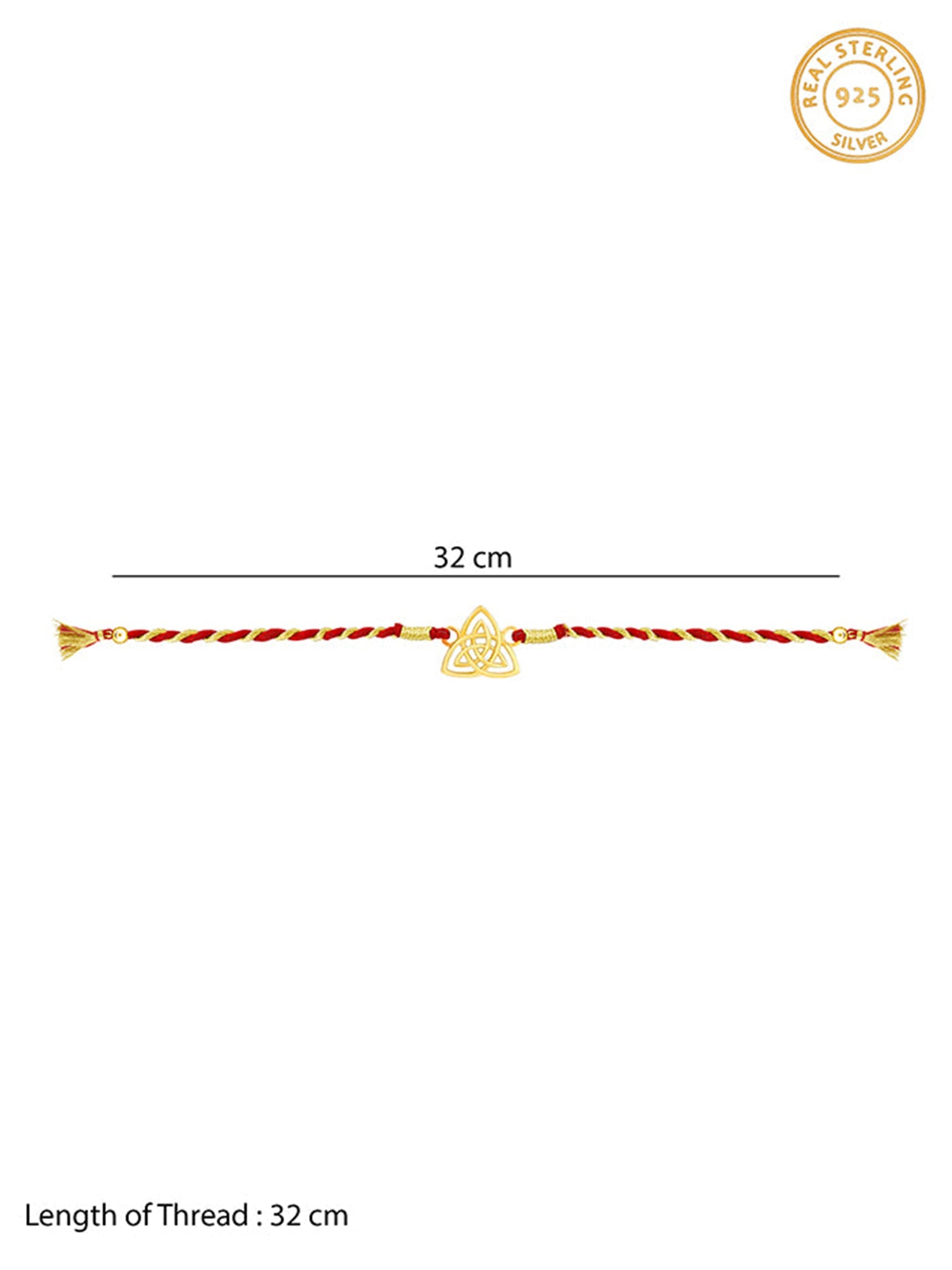 Golden Trinity Rakhi
