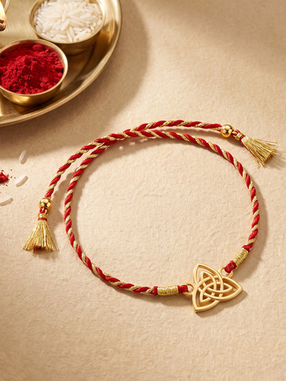Golden Trinity Rakhi