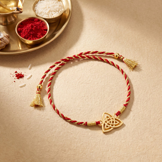 Golden Trinity Rakhi