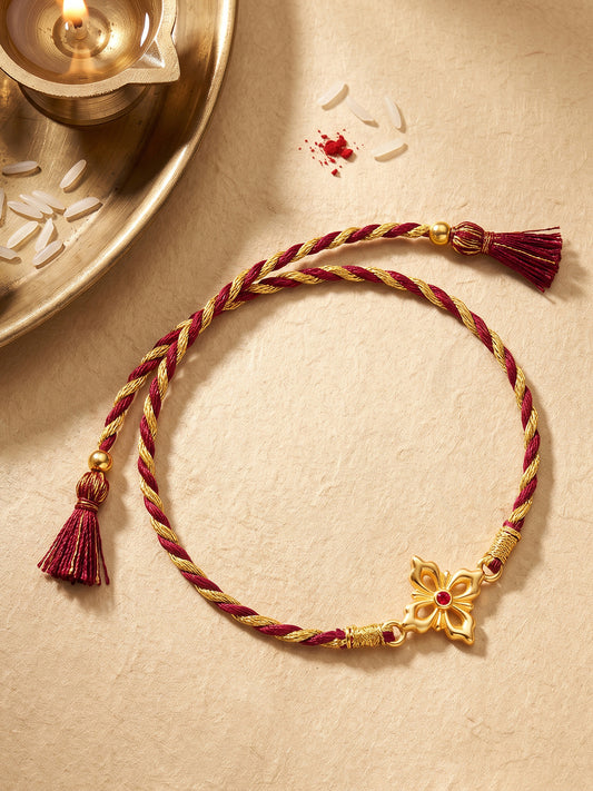 Golden Dua Rakhi