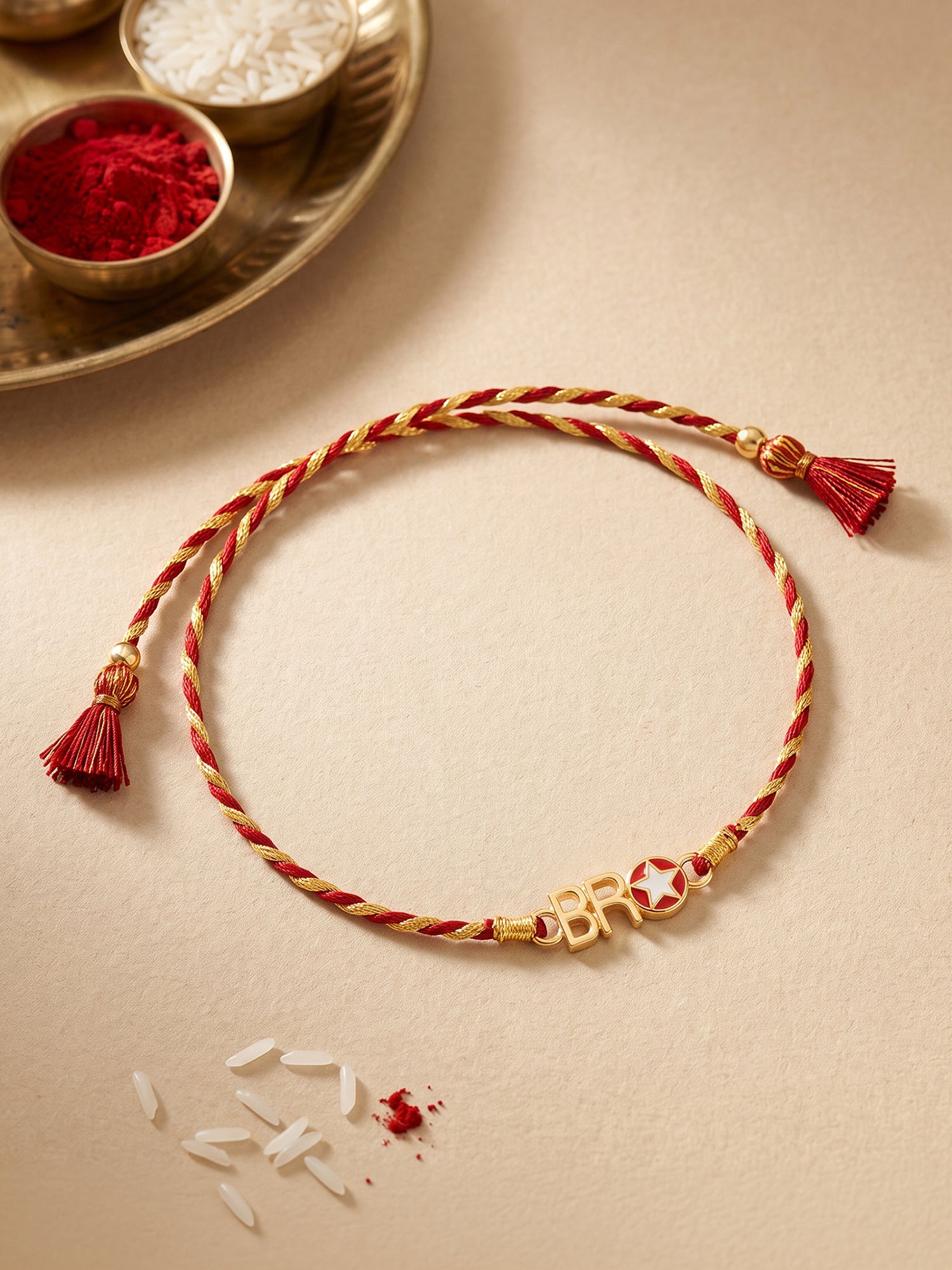 Golden Bro Rakhi