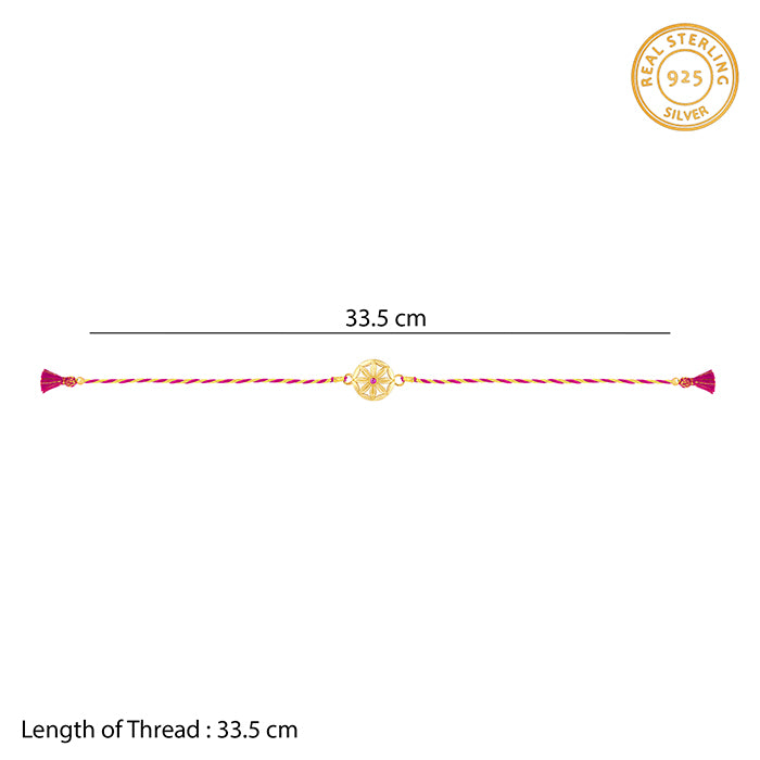 Golden Flower Mandala Rakhi
