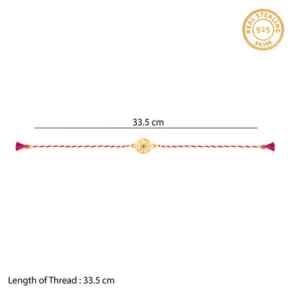 Golden Flower Mandala Rakhi
