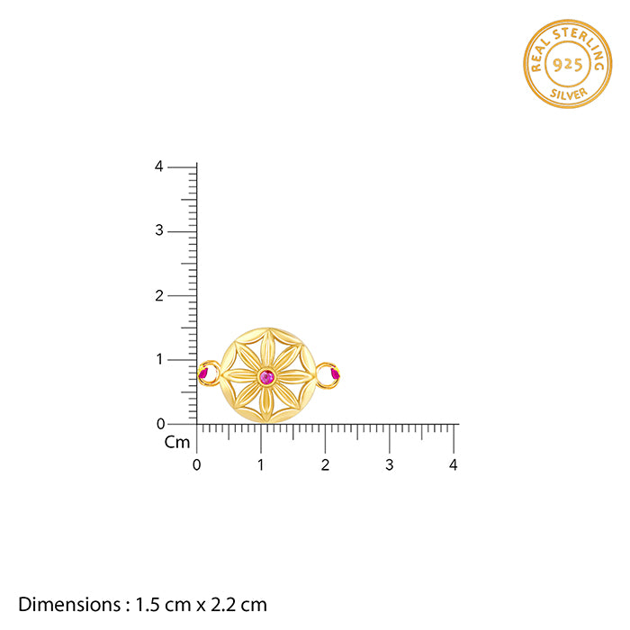 Golden Flower Mandala Rakhi