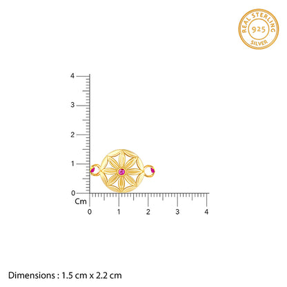 Golden Flower Mandala Rakhi