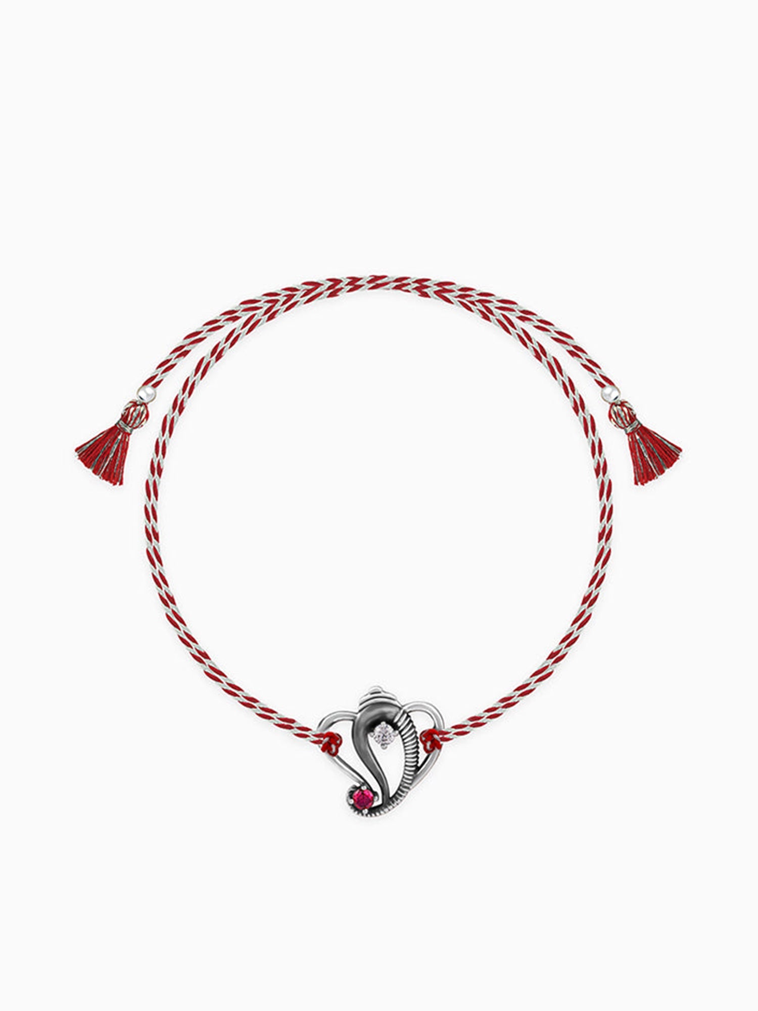 Oxidised Silver Lord Ganesha Rakhi