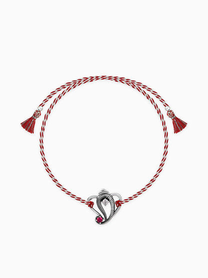 Oxidised Silver Lord Ganesha Rakhi