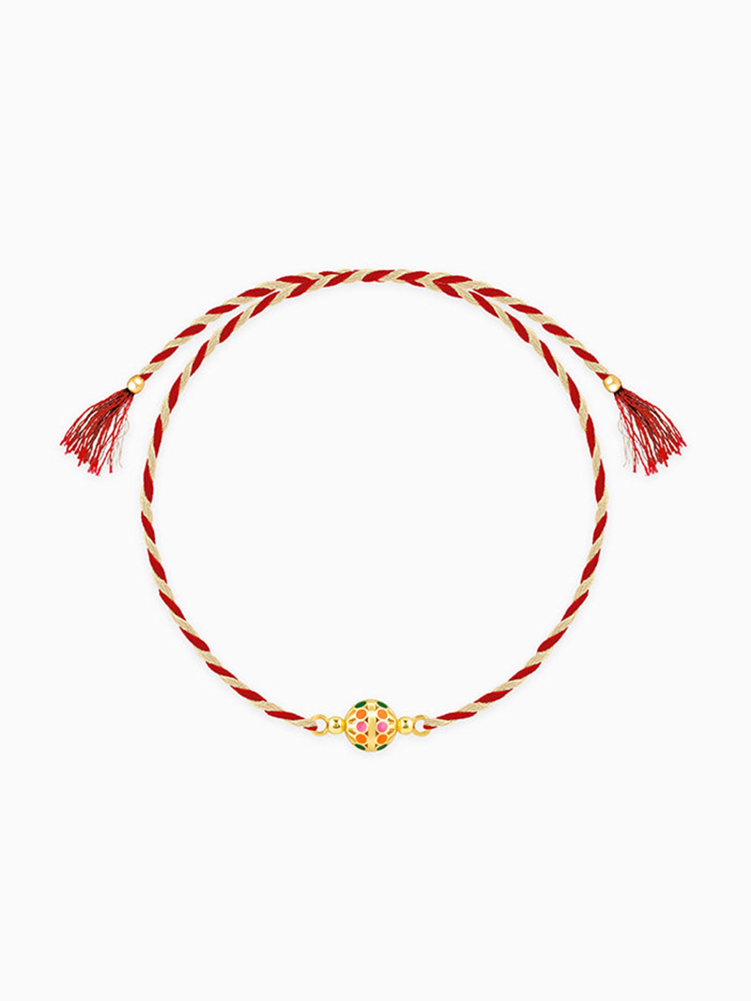 Golden Charming Ball Rakhi