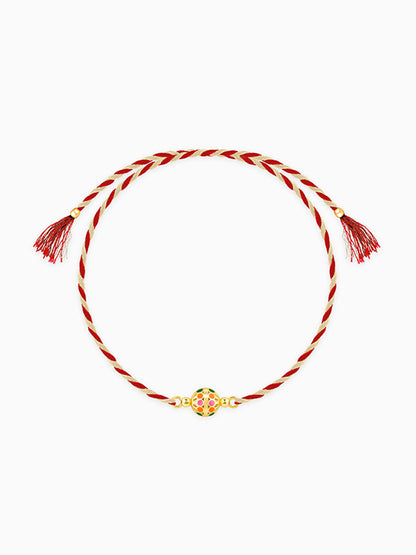 Golden Charming Ball Rakhi