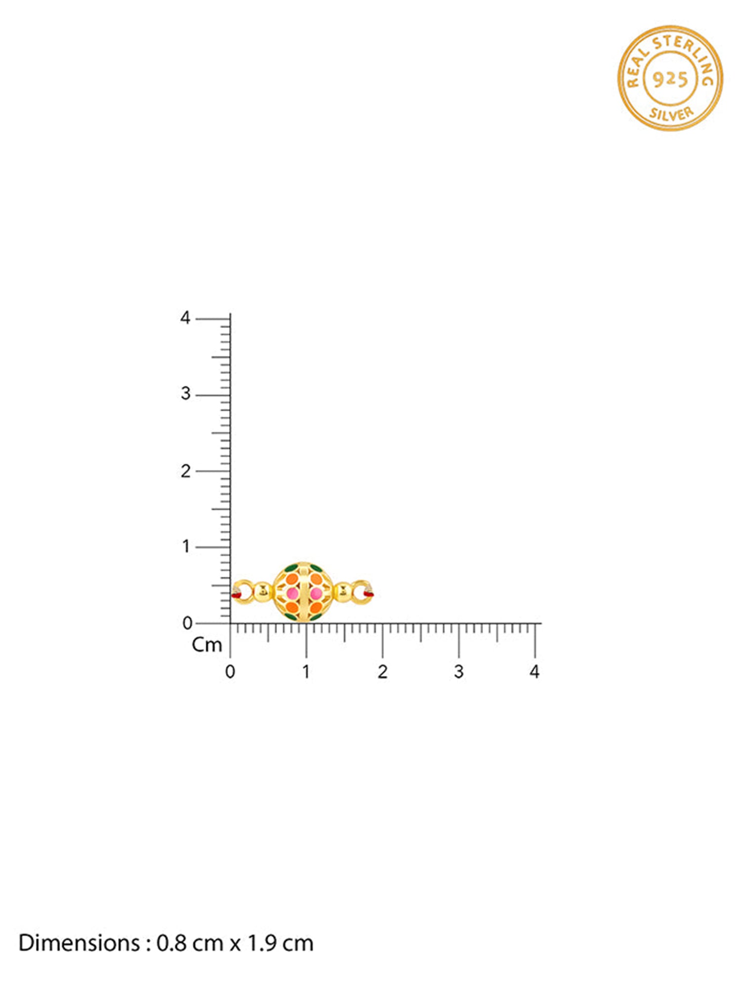 Golden Charming Ball Rakhi
