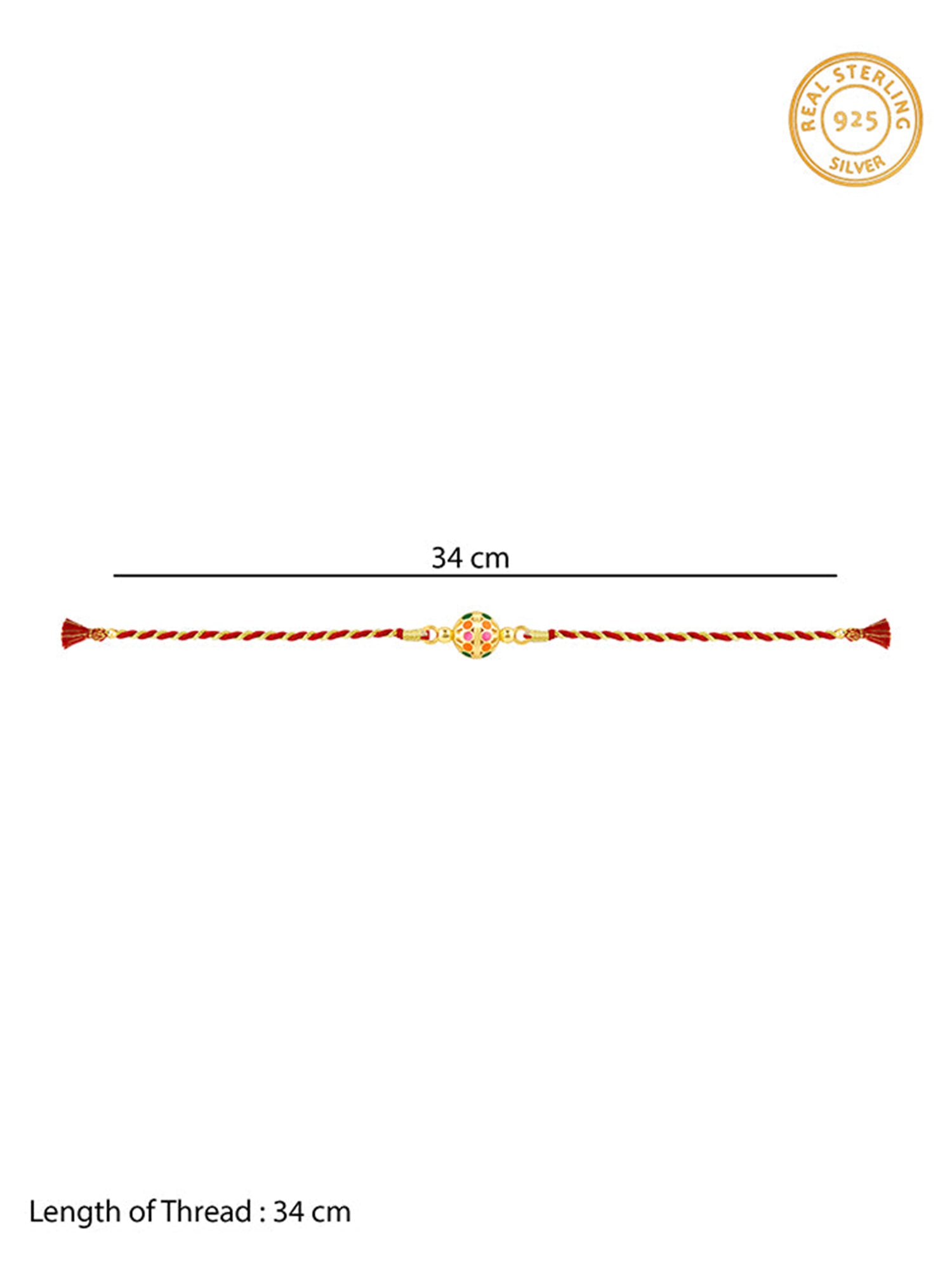 Golden Charming Ball Rakhi