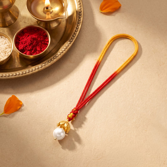 Golden Lifelong Promise Lumba Rakhi