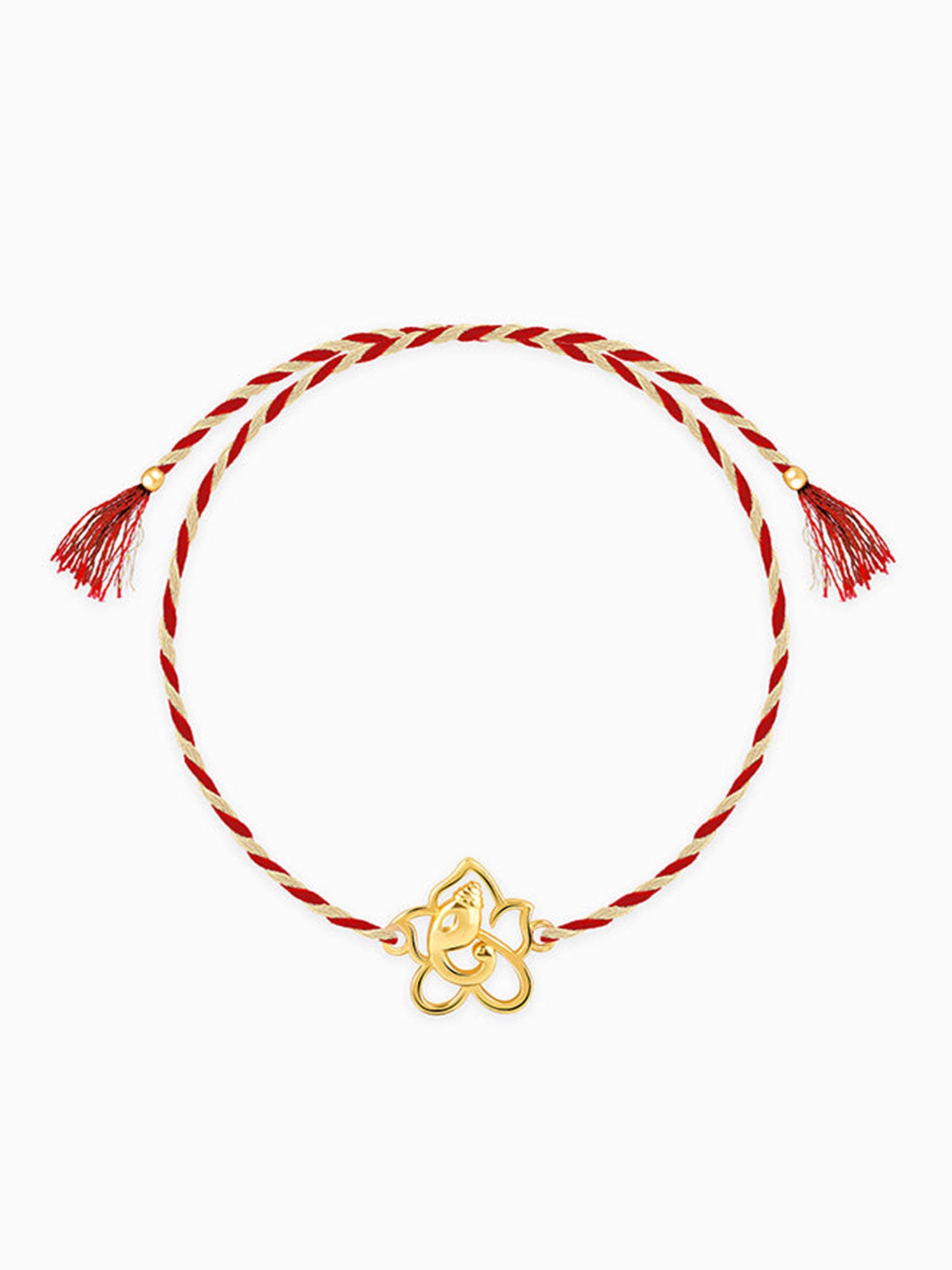 Golden Divine Ganesha Rakhi