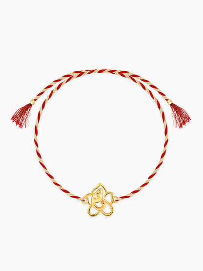 Golden Divine Ganesha Rakhi