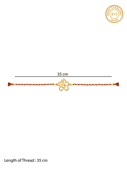 Golden Divine Ganesha Rakhi
