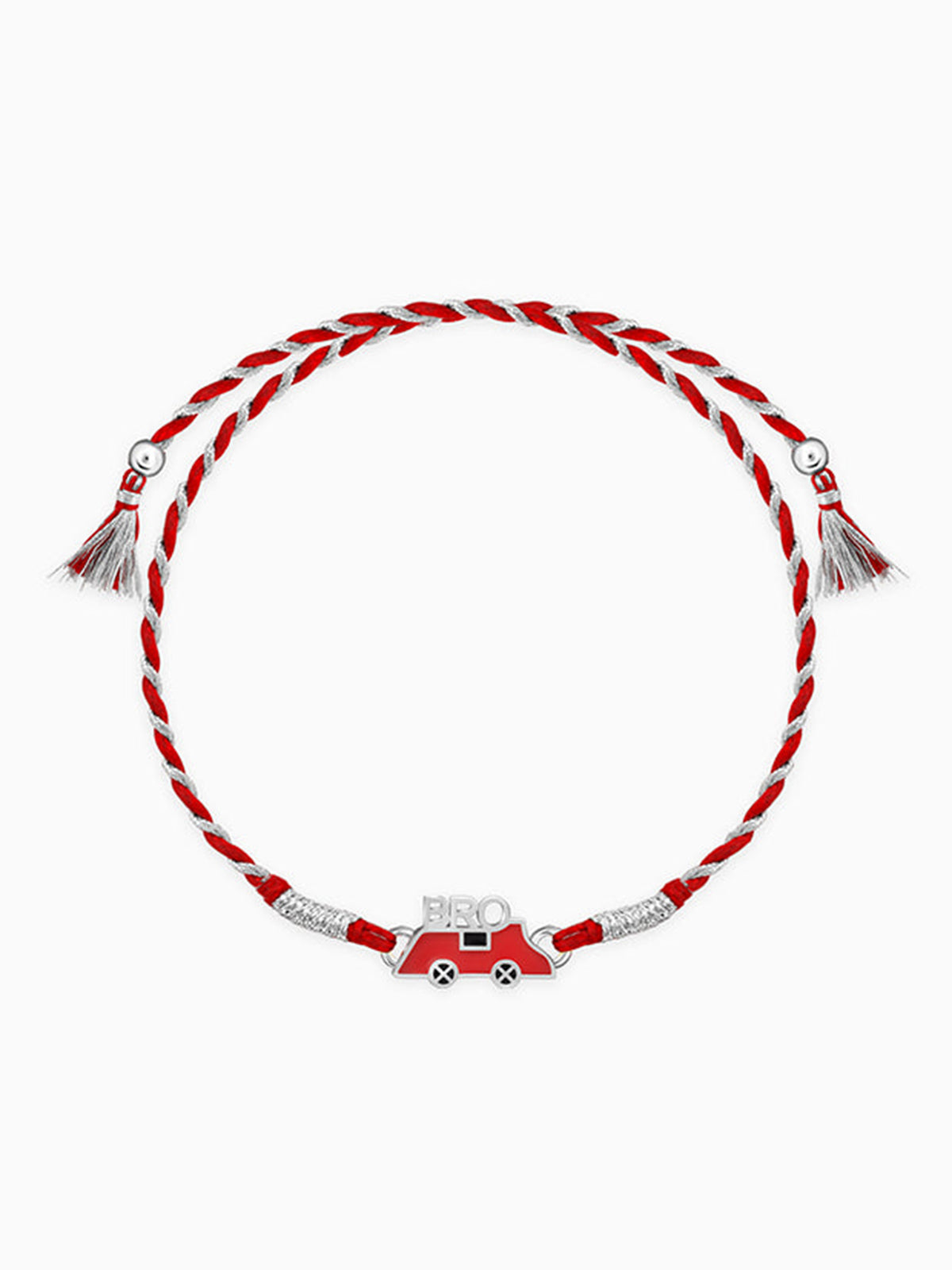 Silver Traveller Bro Kids Rakhi