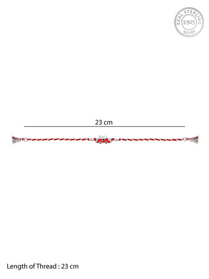 Silver Traveller Bro Kids Rakhi