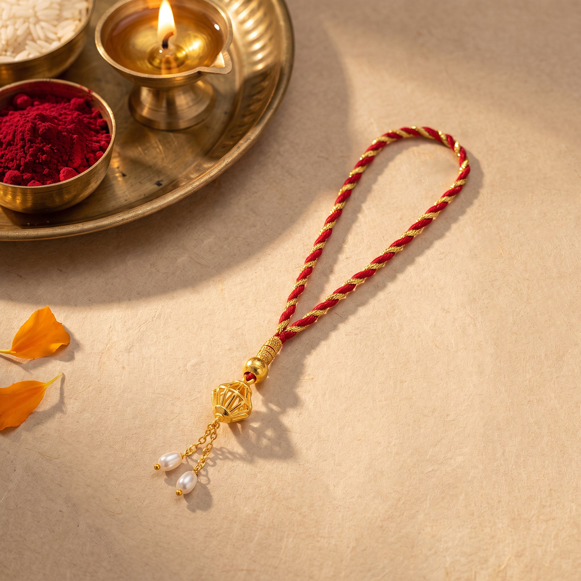 Golden Special Moments Lumba Rakhi