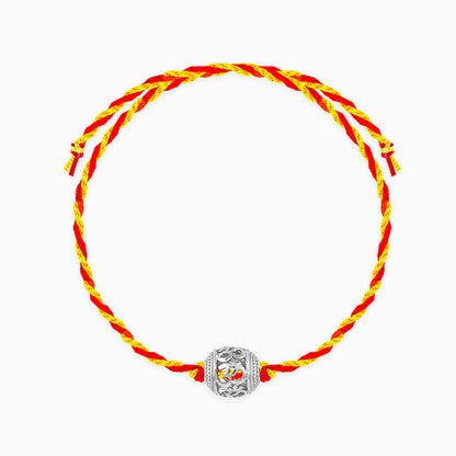 Silver Joyous Om Rakhi