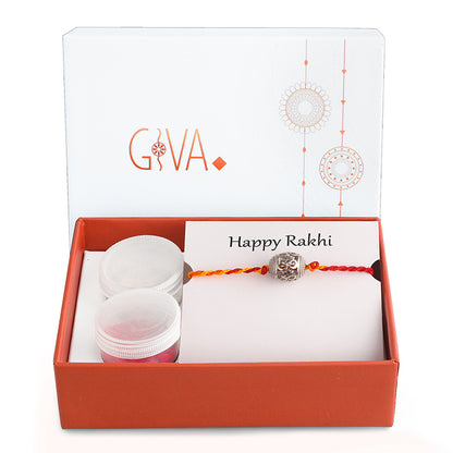 Silver Joyous Om Rakhi