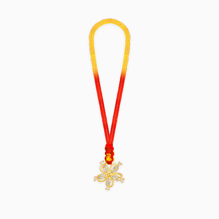 Golden Blossom Lumba Rakhi