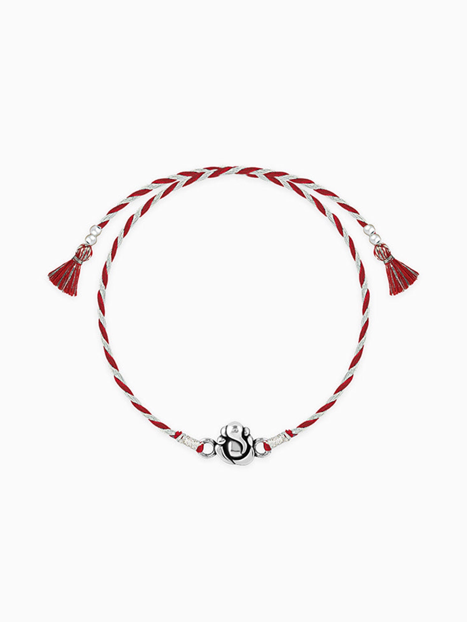 Silver Ganpati Motif Rakhi