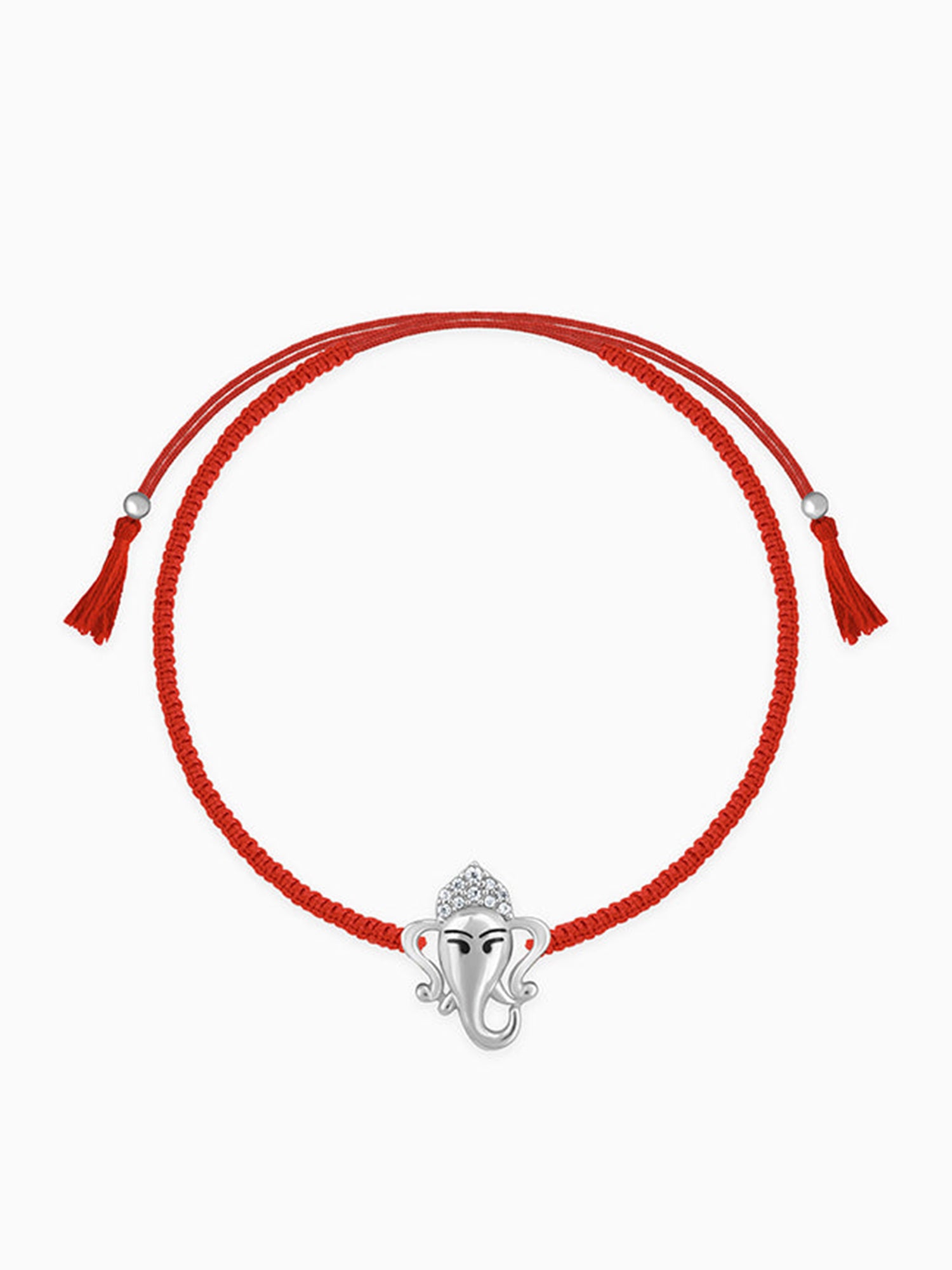 Silver Spiritual Ganesha Rakhi