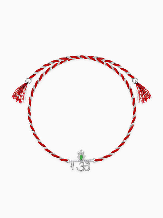 Silver Sacred Om Rakhi