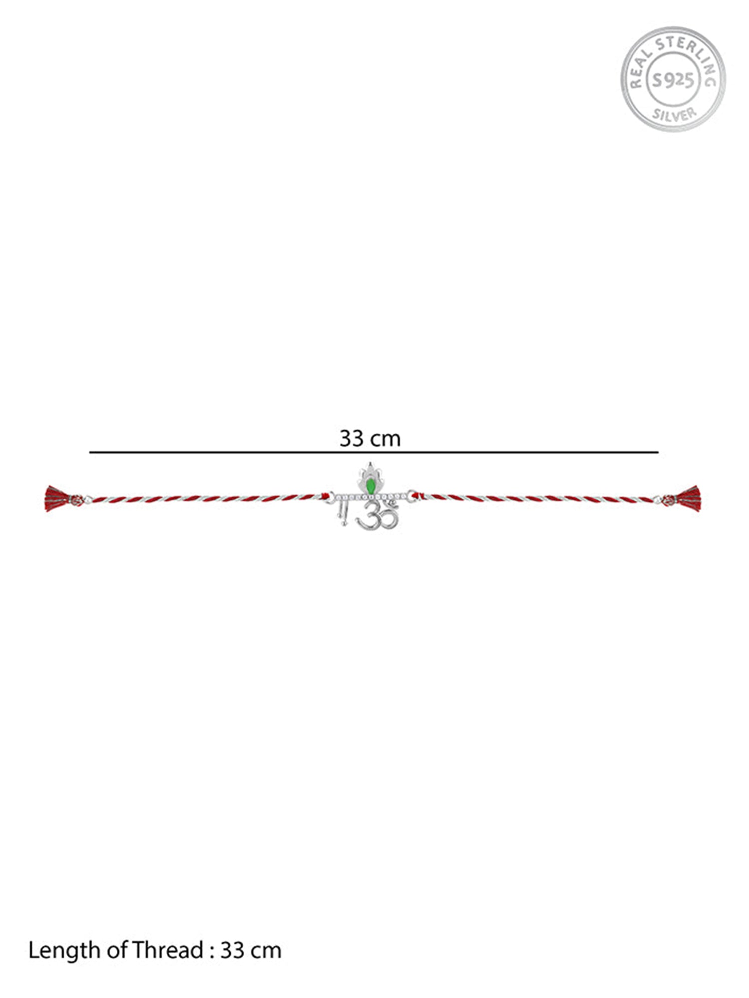 Silver Sacred Om Rakhi