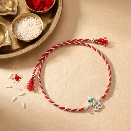 Silver Sacred Om Rakhi