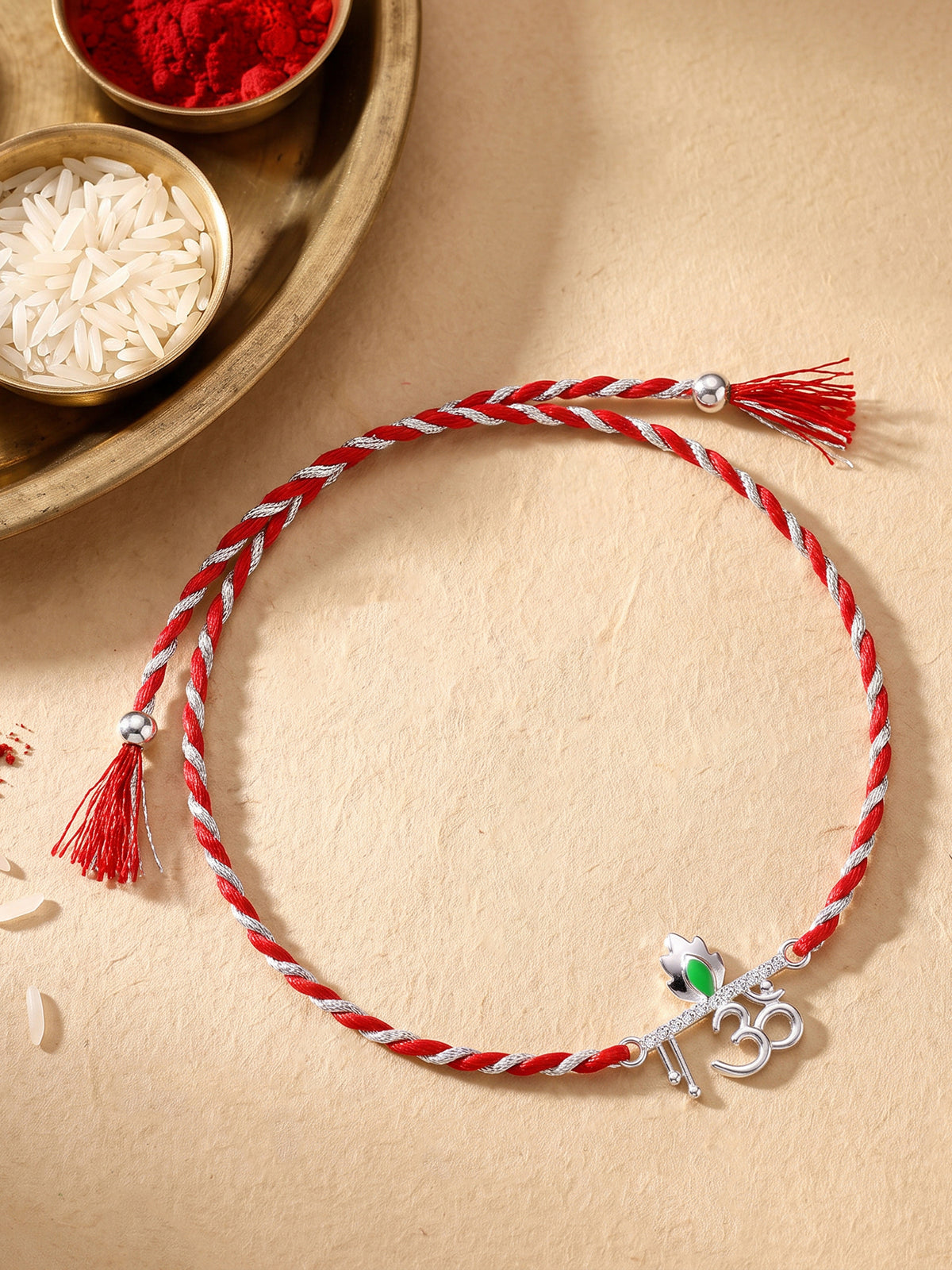Silver Sacred Om Rakhi
