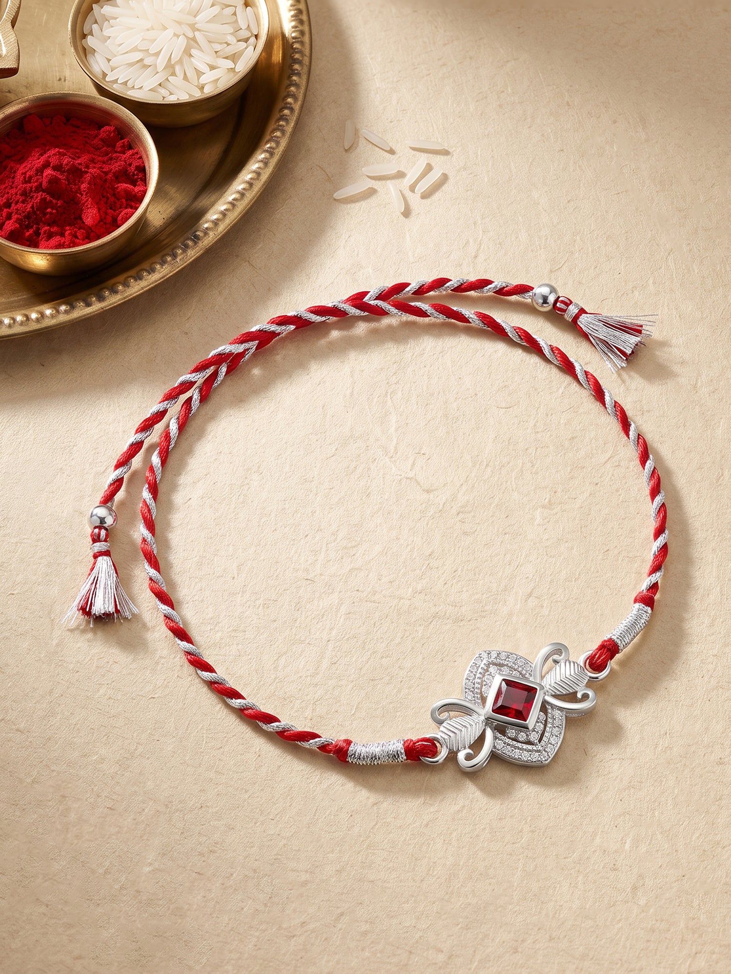 Silver Bliss Rakhi