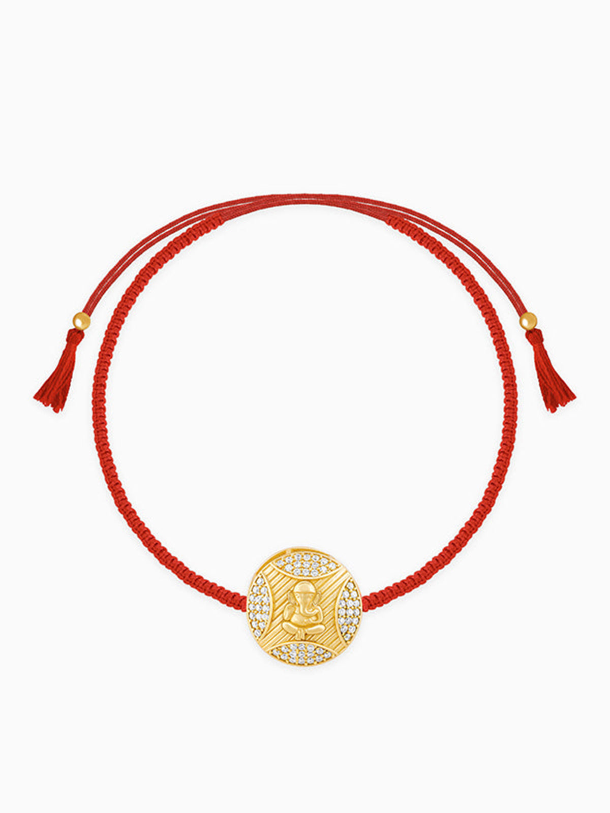 Golden Ganesha Blessing Rakhi