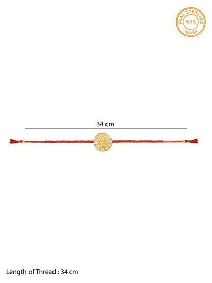 Golden Ganesha Blessing Rakhi