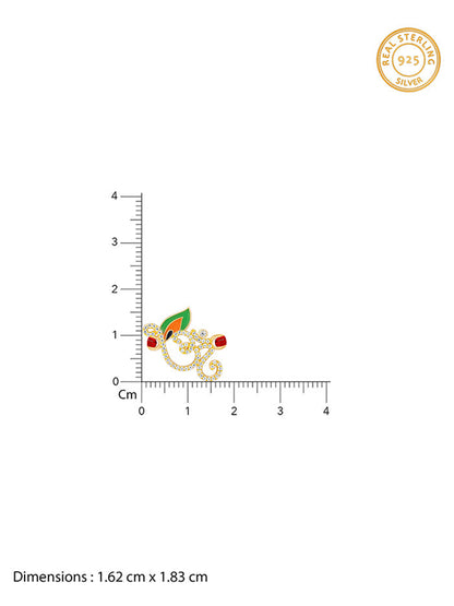 Golden Sparkling Om Rakhi