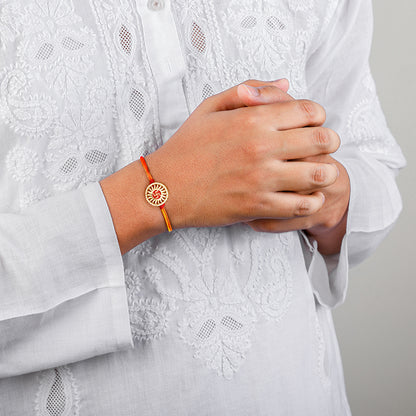 Golden Irreplaceable Bond Bhaiya Bhabhi Rakhis