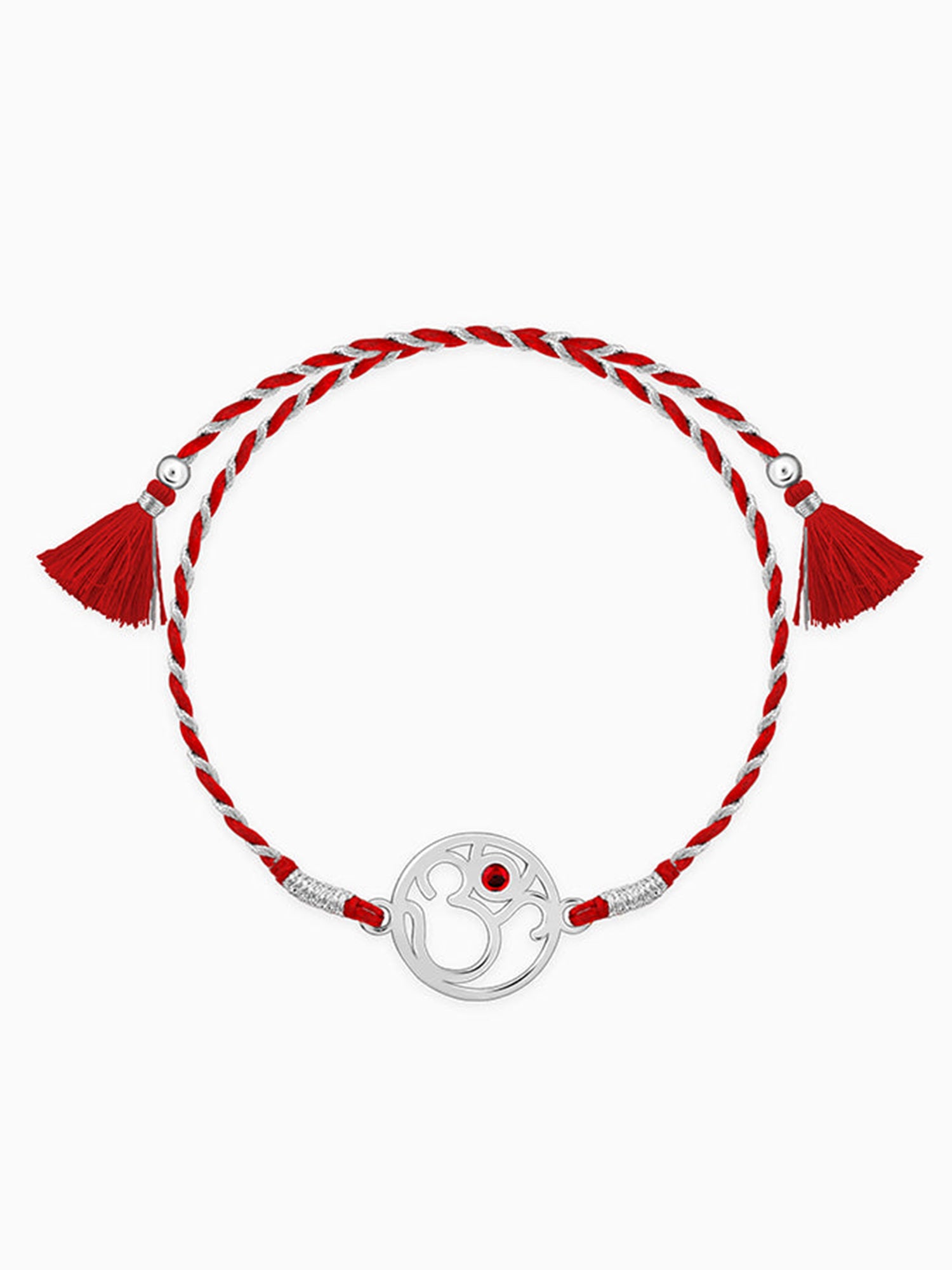 Silver Divine Om Rakhi
