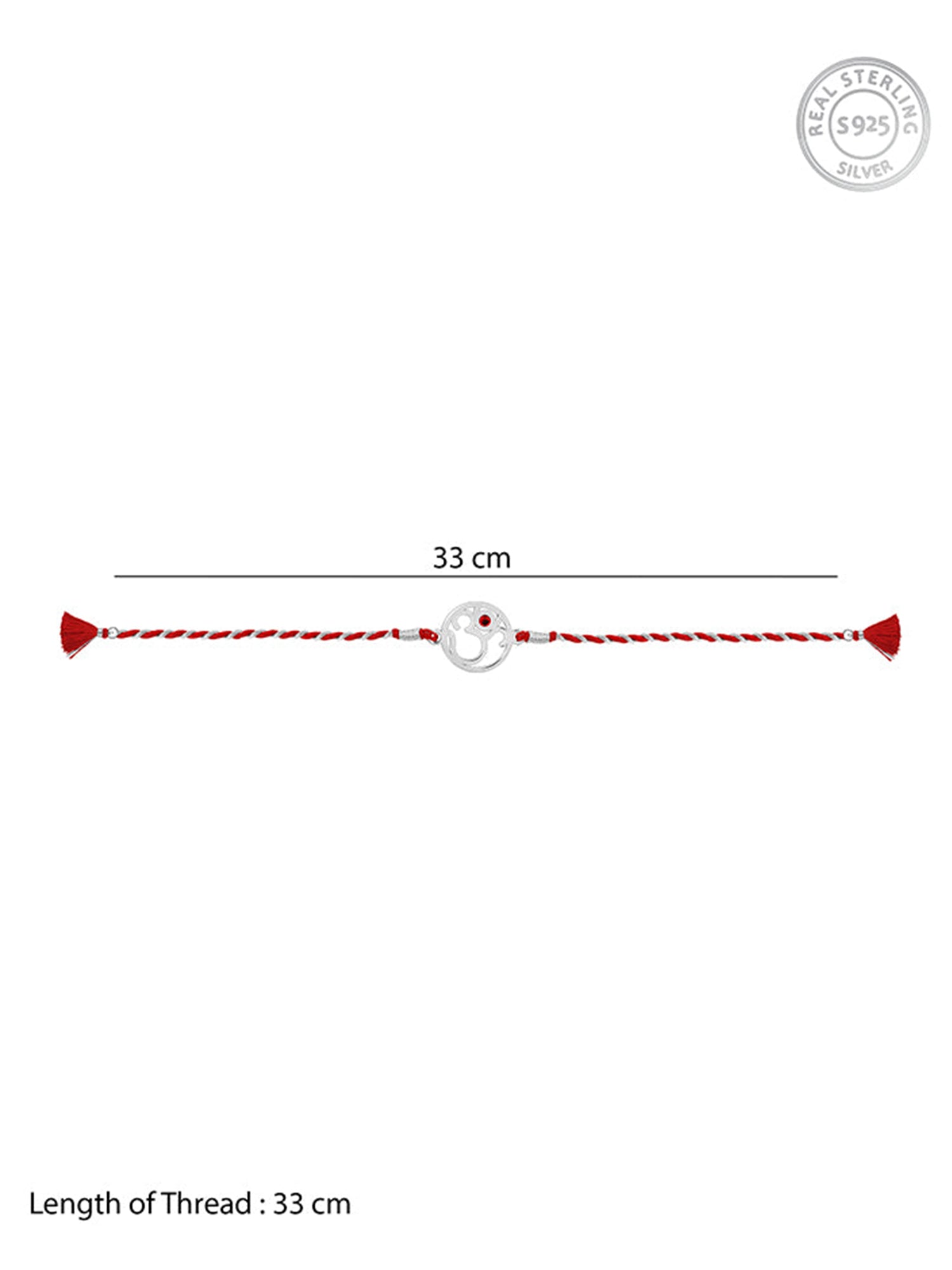 Silver Divine Om Rakhi