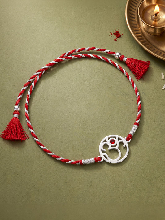 Silver Divine Om Rakhi